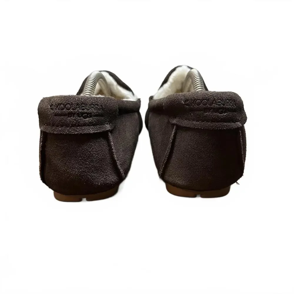 Koolaburra by UGG Tipton Fur Lined Slippers - Chocolate Brown